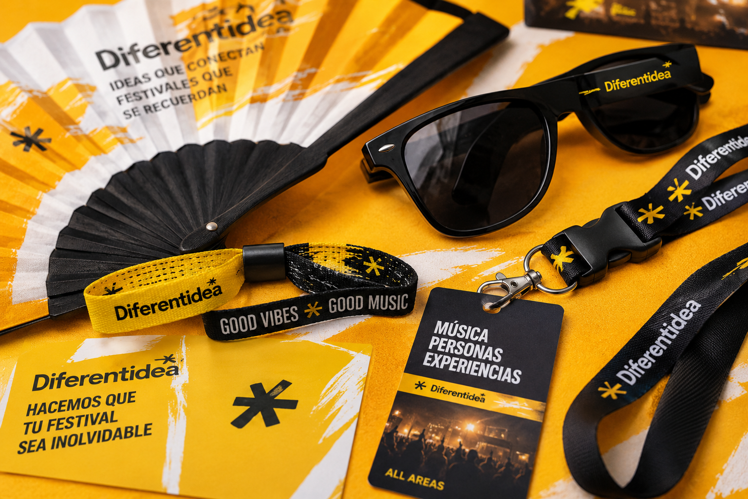 Merchandising personalizado para festivales musicales